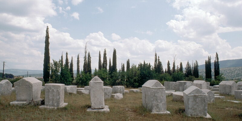 Necropolis at Radimlja is most famous site of tombstones, medieval tombstones in Herzegovina.